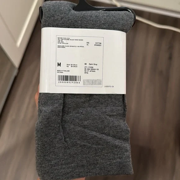Uniqlo Dark Gray Leggings - Picture 2 of 2